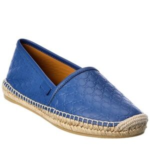 Gucci Leather GG Espadrille